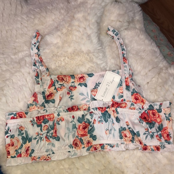 Floral Spring/Summer Mini Top - Picture 1 of 3